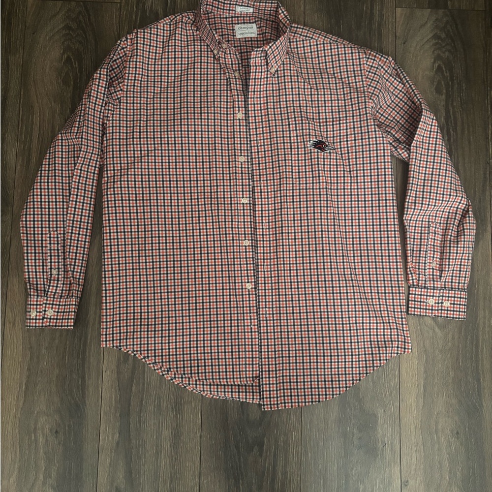 UTSA button up collared shirt size L